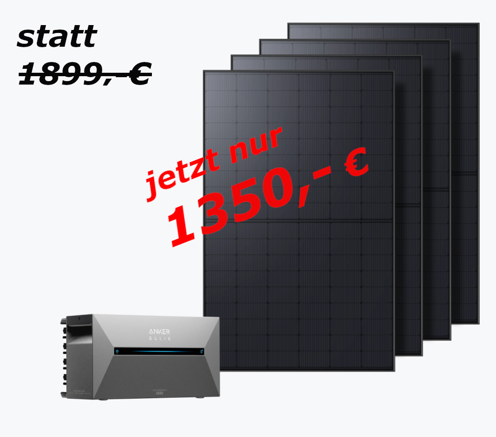 Anker Solarbank 3 E2700 Pro Set mit 4x 435W Glas/Glas bifacial