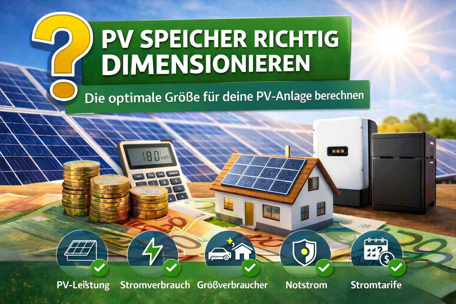PV-Speicher richtig dimensionieren